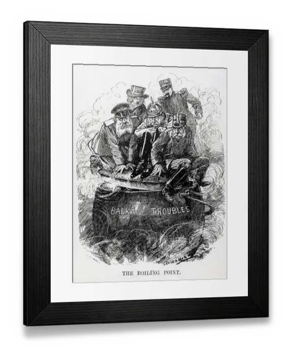 Framed Print : The Boiling Point Political Cartoon by Leonard Raven-Hill Framed Print : The Boiling Point Political Cartoon by Leonard Raven-Hill