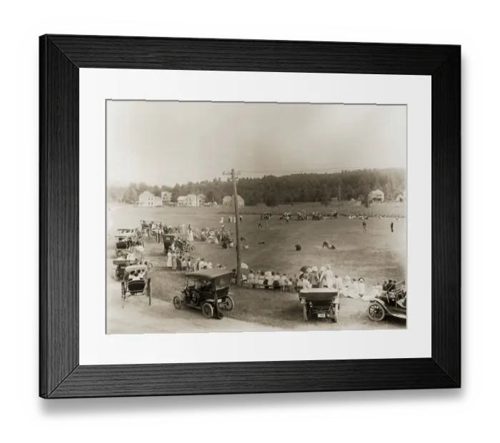 Framed Print : Informal Baseball Game W / Spectators Framed Print : Informal Baseball Game W / Spectators