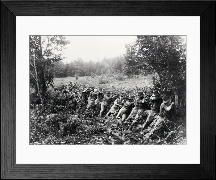 Framed Print : Marines On The Firing Line In Nicaraqua Framed Print : Marines On The Firing Line In Nicaraqua