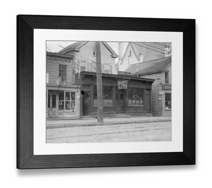 Framed Print : Fatima Cigs Billboard Over Saloon Framed Print : Fatima Cigs Billboard Over Saloon