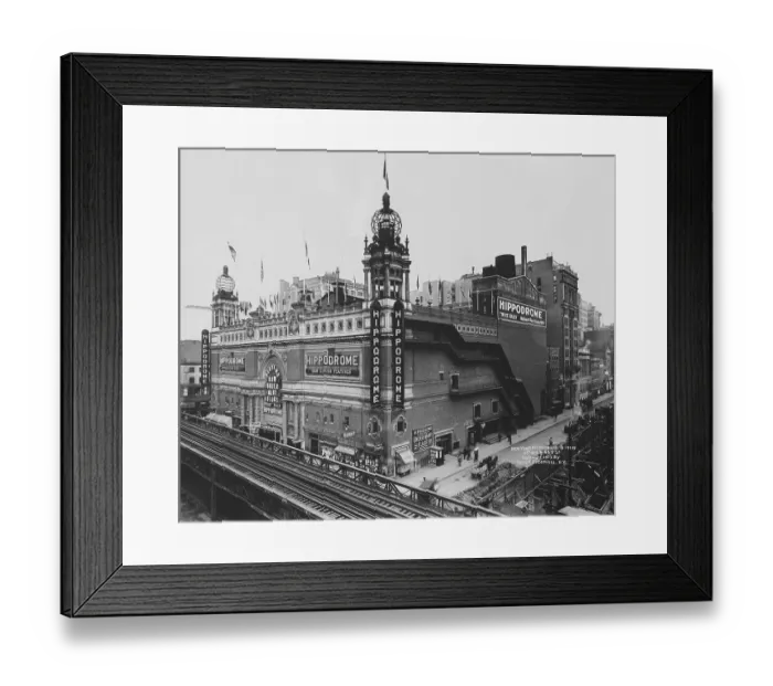 Framed Print : Hippodrome Theater in Manhattan Framed Print : Hippodrome Theater in Manhattan