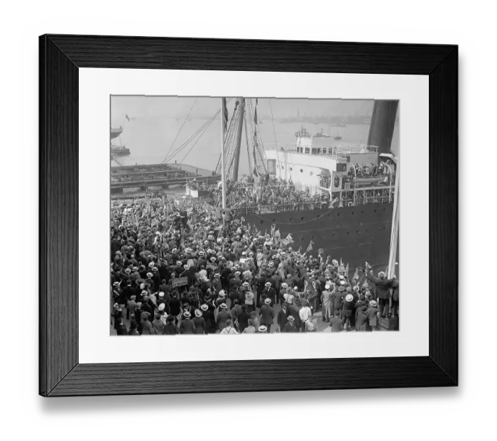 Framed Print : Crowd Cheering American Athletes Framed Print : Crowd Cheering American Athletes
