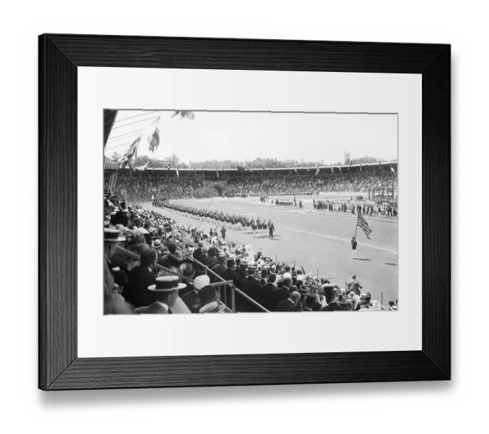 Framed Print : American Athletes Parading at Olympics Framed Print : American Athletes Parading at Olympics