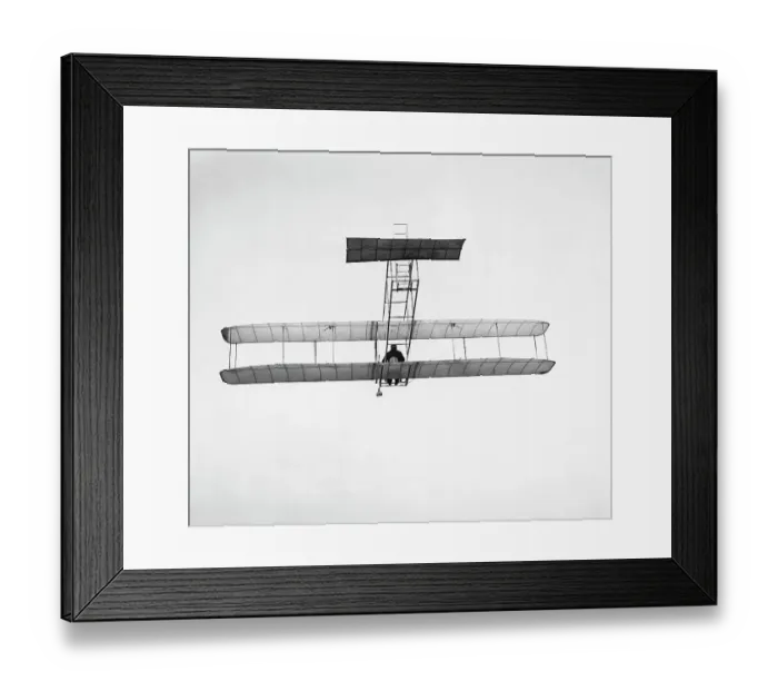 Framed Print : Orville Wright Flying Glider Framed Print : Orville Wright Flying Glider