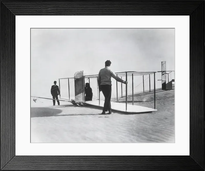 Framed Print : Orville Wright Preparing for Takeoff Framed Print : Orville Wright Preparing for Takeoff