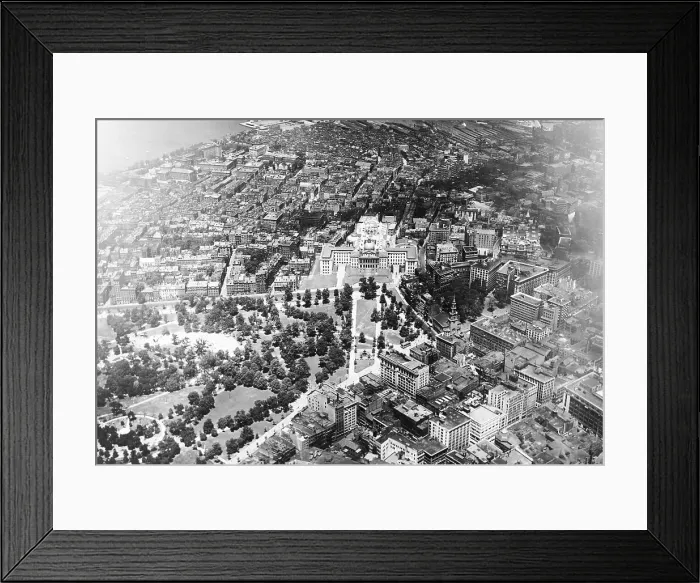 Framed Print : Aerial View of Boston Framed Print : Aerial View of Boston