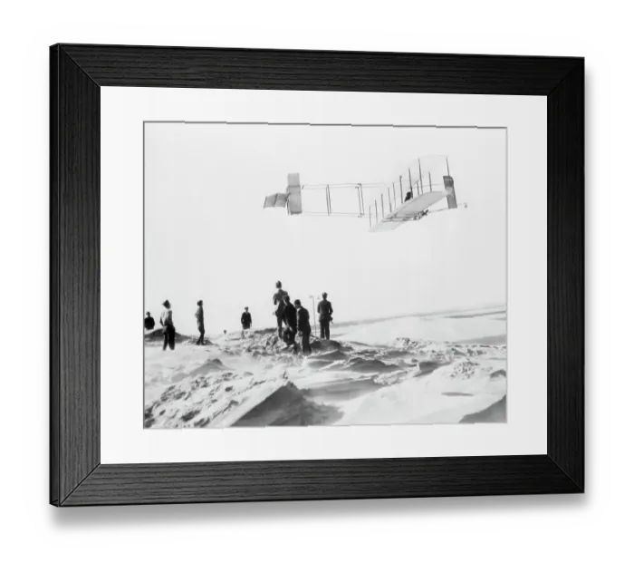 Framed Print : Orville Wright Gliding Framed Print : Orville Wright Gliding
