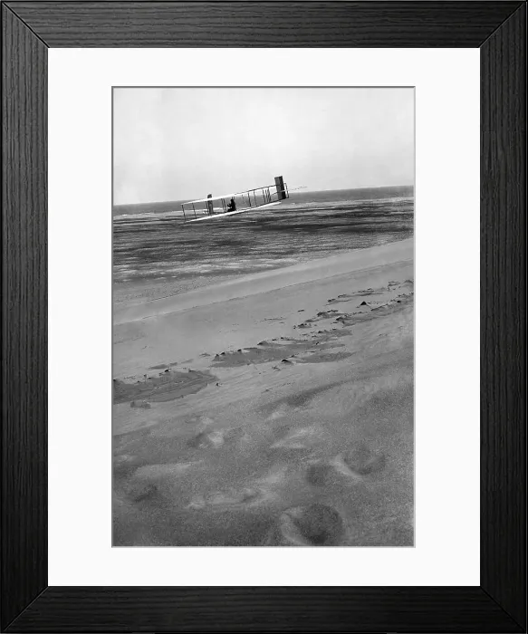 Framed Print : Orville Wright Gliding Framed Print : Orville Wright Gliding