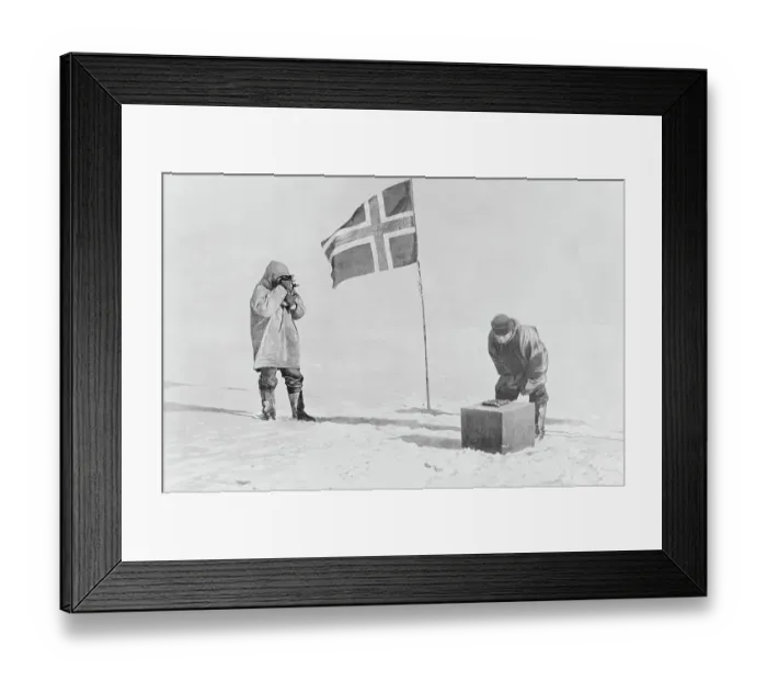 Framed Print : Norwegian Explorer Roald Amundsen at the South Pole Framed Print : Norwegian Explorer Roald Amundsen at the South Pole