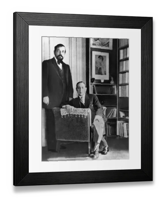 Framed Print : Claude Debussy and Igor Stravinsky