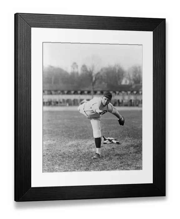 Framed Print : Mordecai Brown Pitching Baseball Framed Print : Mordecai Brown Pitching Baseball