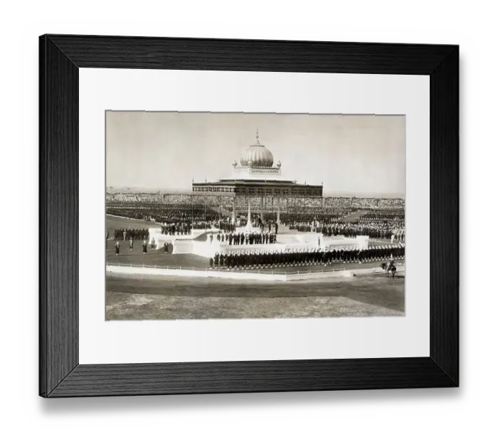 Framed Print : King George Visits India Framed Print : King George Visits India