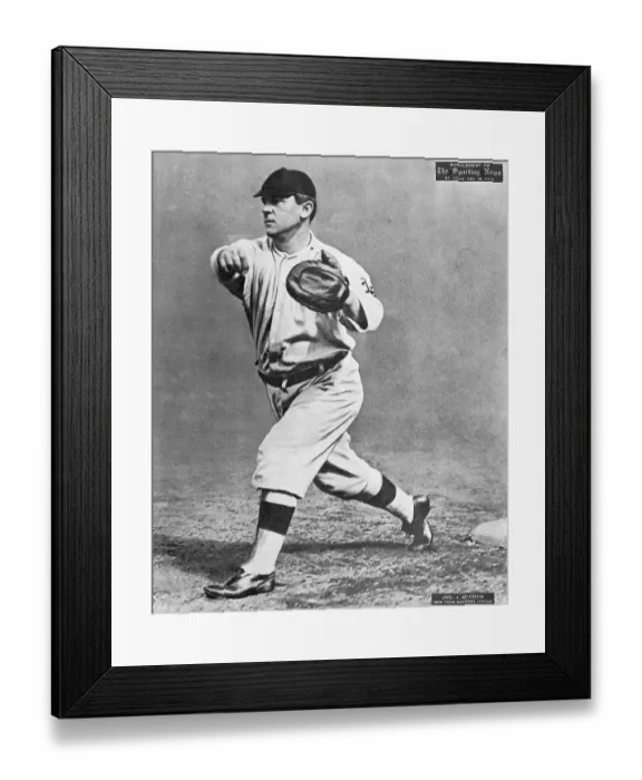 Framed Print : John J. Mcgraw Pitching in Game Framed Print : John J. Mcgraw Pitching in Game