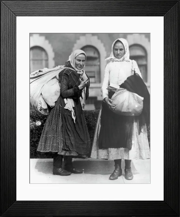Framed Print : Two Polish Women at Ellis Island Framed Print : Two Polish Women at Ellis Island
