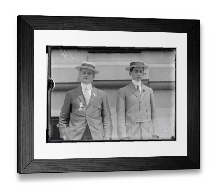 Framed Print : John Fitzgerald with Son Thomas