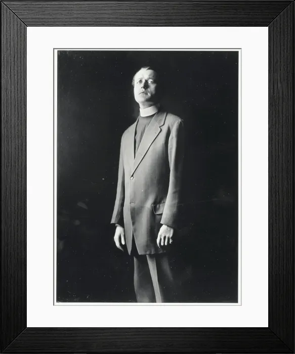Framed Print : Richard Bennett Dressed as a Preacher Framed Print : Richard Bennett Dressed as a Preacher