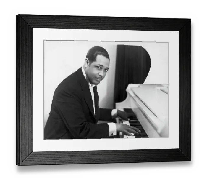 Framed Print : Duke Ellington Seated at the Piano Framed Print : Duke Ellington Seated at the Piano