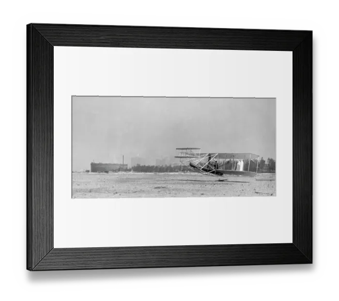 Framed Print : Wright Airplane Taking Off Framed Print : Wright Airplane Taking Off