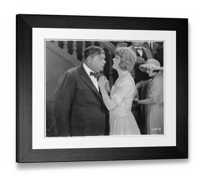 Framed Print : Fatty Arbuckle in Emotional Scene Framed Print : Fatty Arbuckle in Emotional Scene