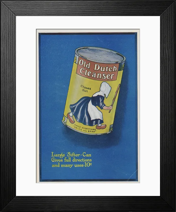 Framed Print : Advertisement for Old Dutch Cleanser Framed Print : Advertisement for Old Dutch Cleanser