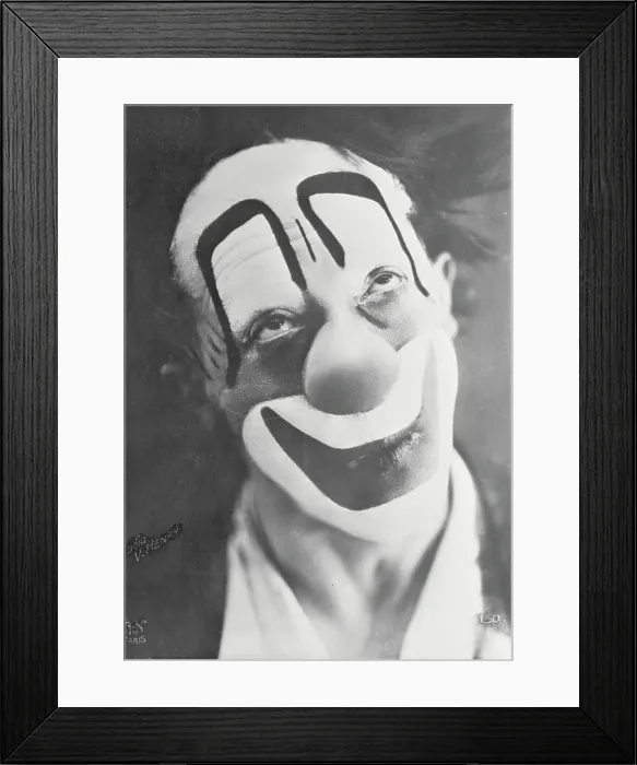 Framed Print : Portrait of Clown Framed Print : Portrait of Clown