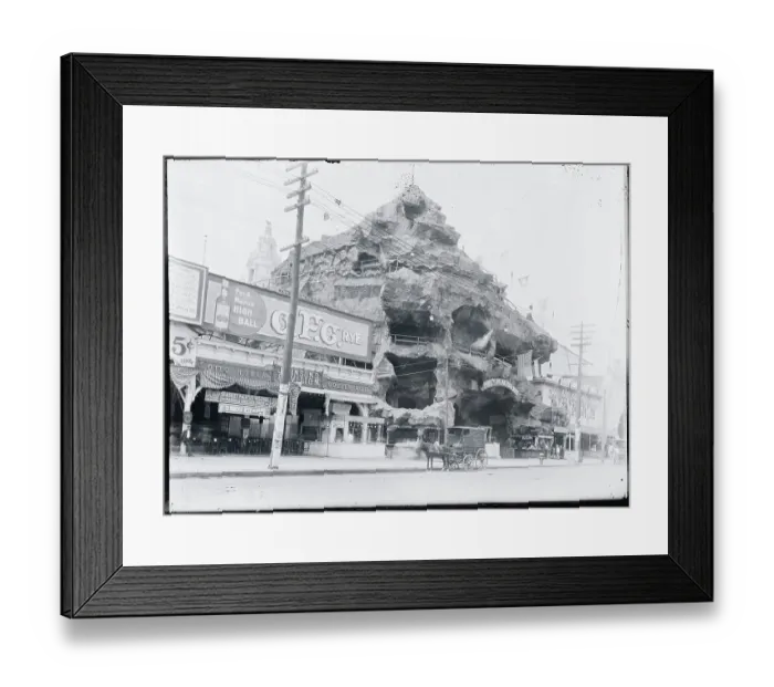 Framed Print : Coney Island Site with Artistic Structure Framed Print : Coney Island Site with Artistic Structure