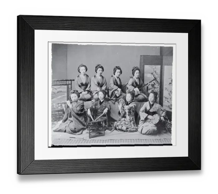 Framed Print : Native Female Orchestra