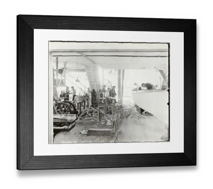 Framed Print : Men Building Ships Framed Print : Men Building Ships