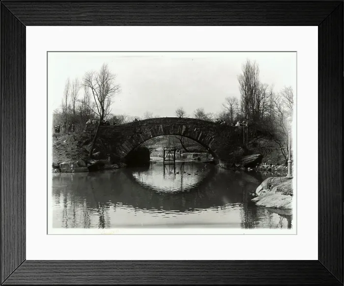 Framed Print : The Central Park Lake Bridge Framed Print : The Central Park Lake Bridge