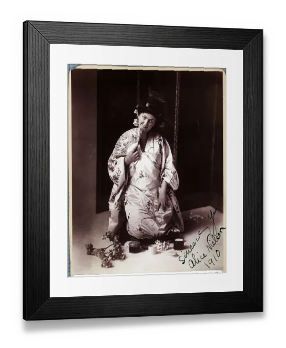Framed Print : Alice Nielsen as Madama Butterfly Framed Print : Alice Nielsen as Madama Butterfly