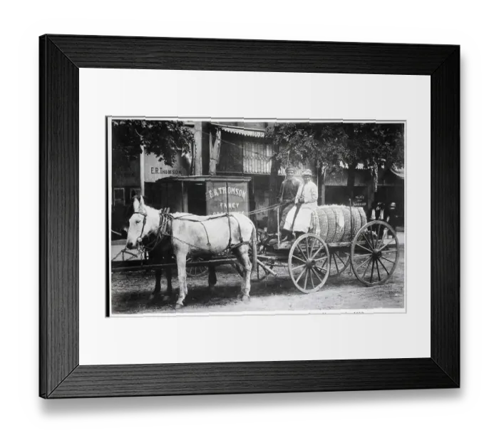 Framed Print : Two Blacks Drive Cart Of Hay By Mule Framed Print : Two Blacks Drive Cart Of Hay By Mule