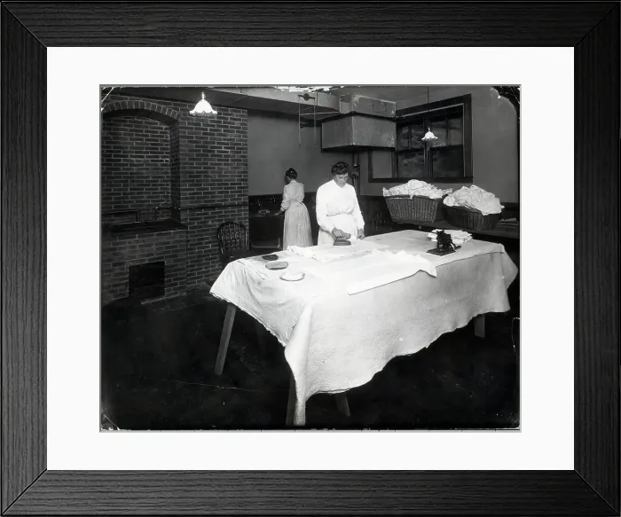 Framed Print : Laundry Room In Well-To-Do Household Framed Print : Laundry Room In Well-To-Do Household