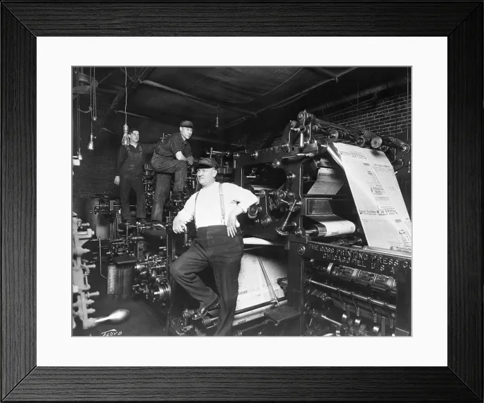 Framed Print : Printing the Colorado Star Journal Newspaper Framed Print : Printing the Colorado Star Journal Newspaper