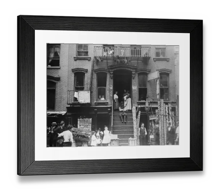 Framed Print : Street Scene of Lower East Side