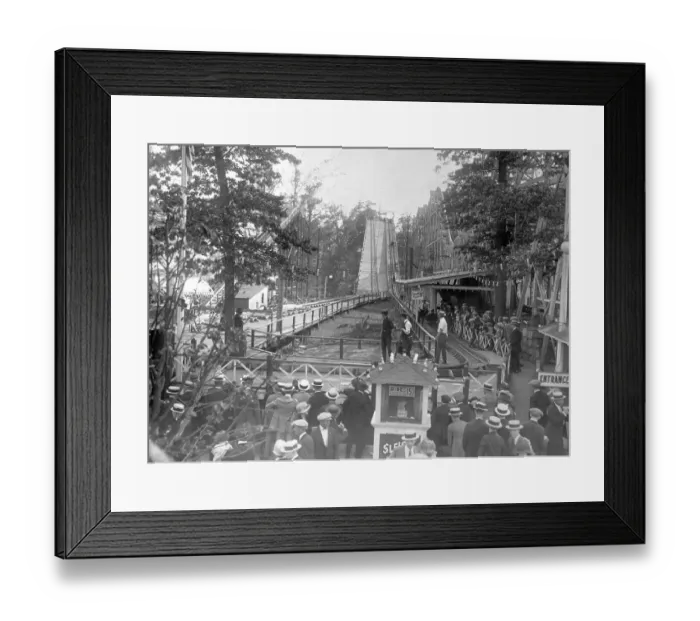 Framed Print : Roller Coaster Ride at Palisades Park Framed Print : Roller Coaster Ride at Palisades Park