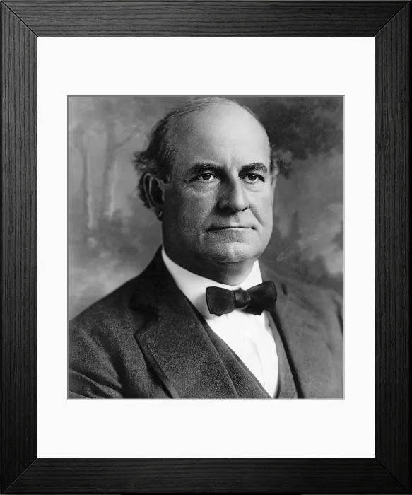 Framed Print : Portrait of William Jennings Bryan