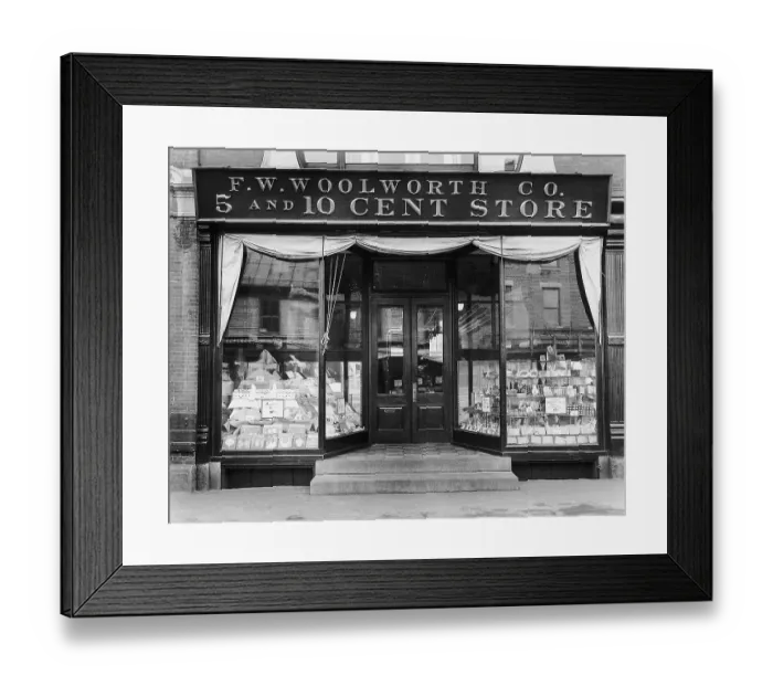 Framed Print : F.W.Woolworth Company Store in Montpelier Framed Print : F.W.Woolworth Company Store in Montpelier