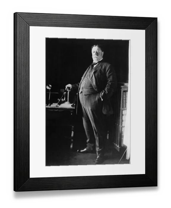 Framed Print : William H. Taft Standing Beside Telephone Framed Print : William H. Taft Standing Beside Telephone