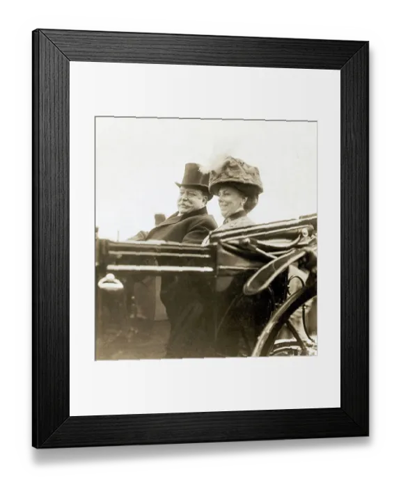 Framed Print : President William Taft and Wife Helen Framed Print : President William Taft and Wife Helen