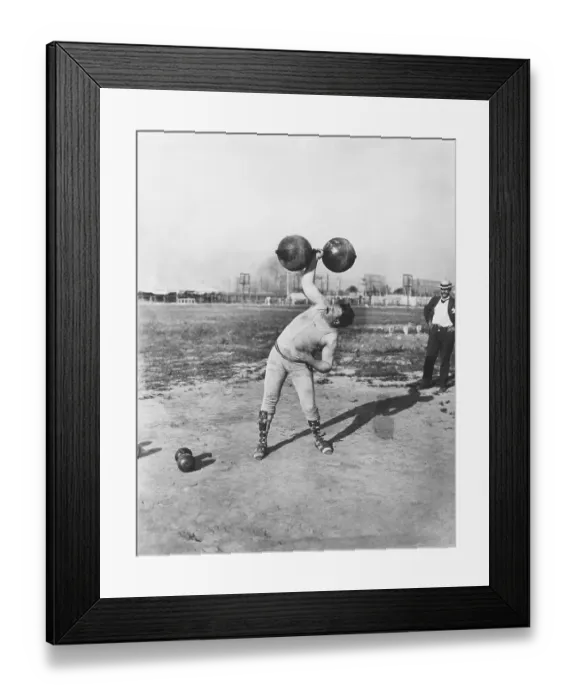 Framed Print : Strongman Lifting Dumbell Framed Print : Strongman Lifting Dumbell
