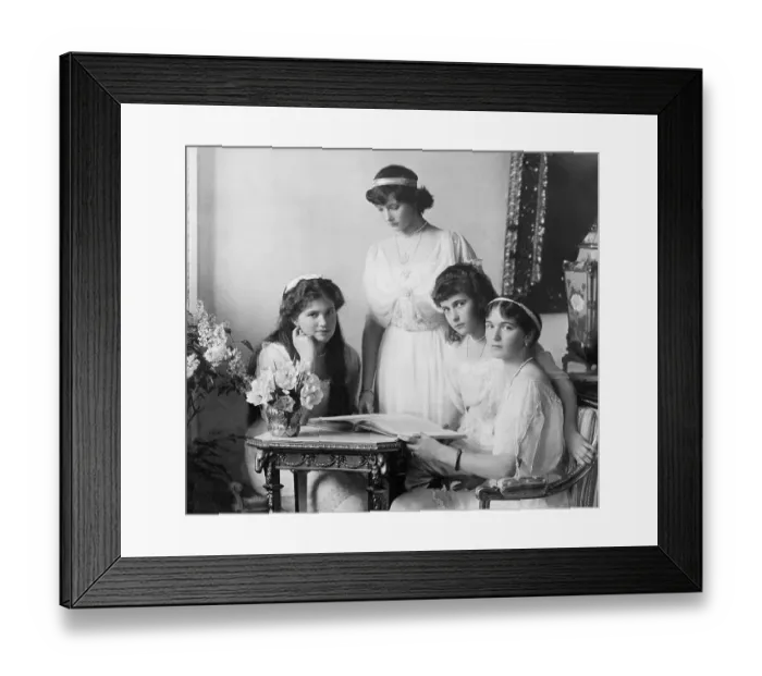 Framed Print : Daughters of Russian Czar Nikolai II Framed Print : Daughters of Russian Czar Nikolai II