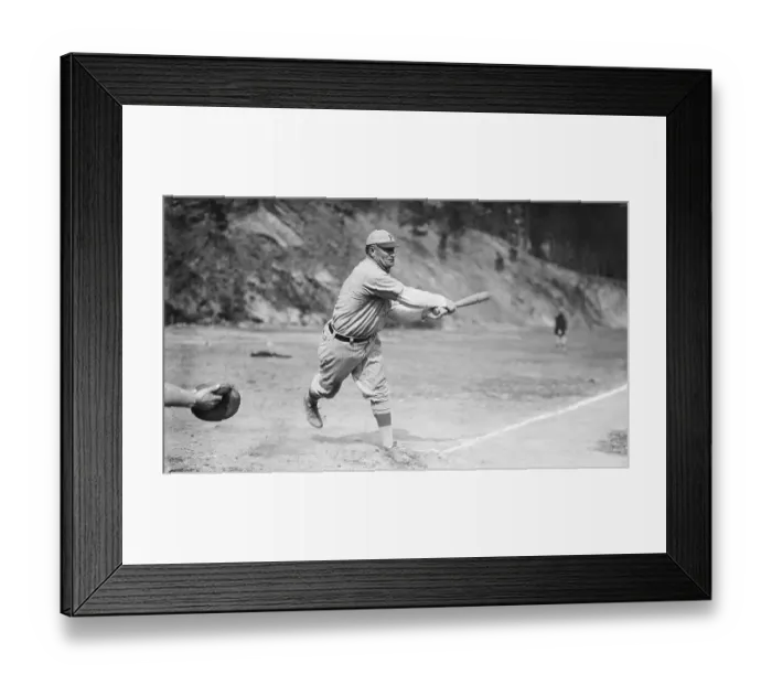 Framed Print : Honus Wagner At Bat Framed Print : Honus Wagner At Bat