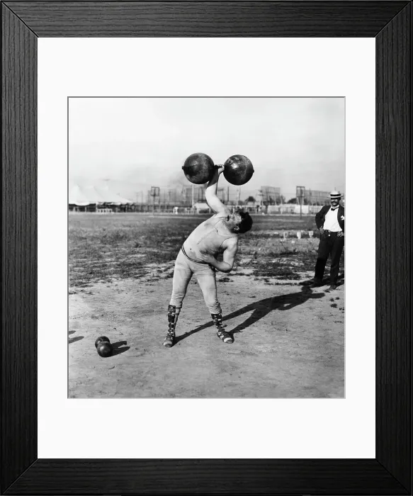 Framed Print : Strongman Lifting Dumbell Framed Print : Strongman Lifting Dumbell