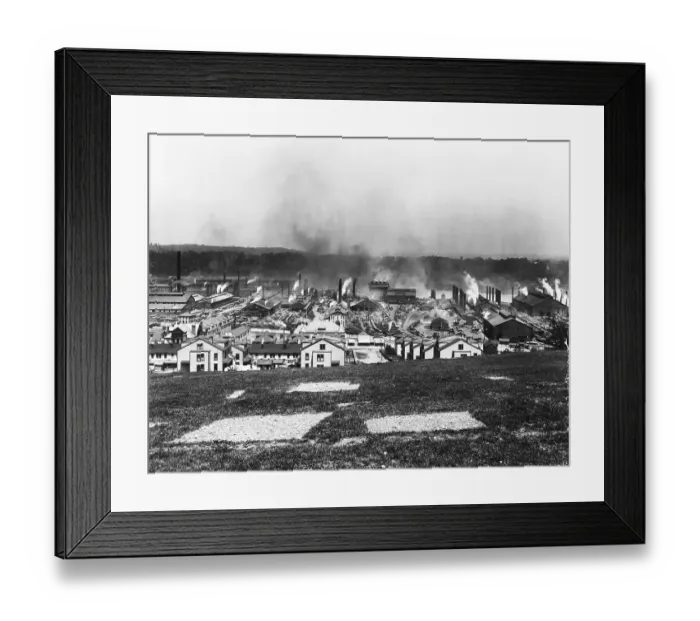 Framed Print : Homestead Steel Works Framed Print : Homestead Steel Works