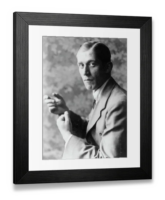 Framed Print : Portrait Of Oskar Kokoschka, Profile