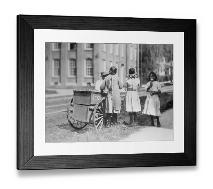 Framed Print : Women Eating Ice Cream Framed Print : Women Eating Ice Cream