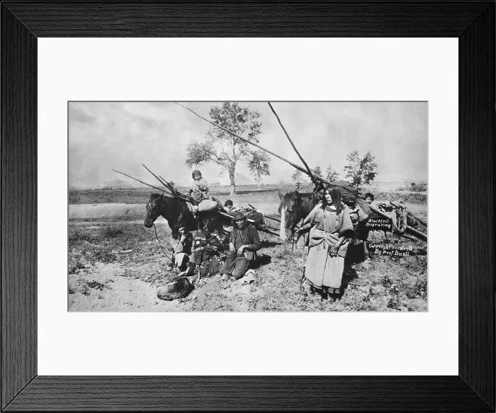 Framed Print : Migrating Band of Blackfoot Framed Print : Migrating Band of Blackfoot