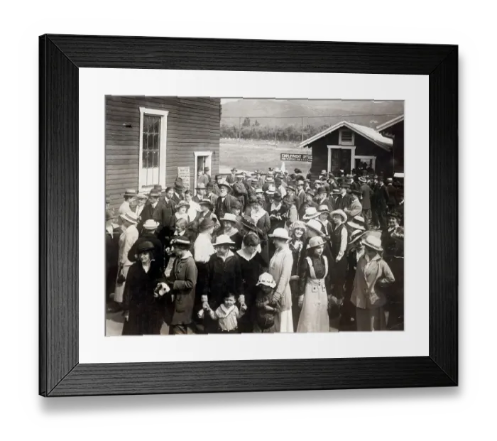 Framed Print : Group of People Looking for Movie Jobs