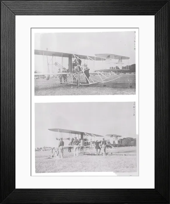 Framed Print : Orville Wright and Associates During Plane Test Framed Print : Orville Wright and Associates During Plane Test