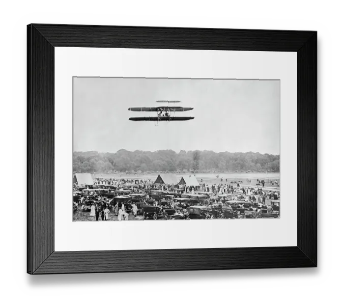 Framed Print : Orville Wright In Record Flight Framed Print : Orville Wright In Record Flight